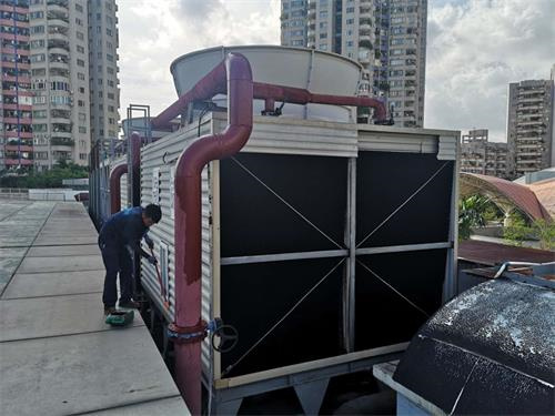 广州冷却塔皮带箱更换/减速器轴承更换,冷却塔皮带更换教程